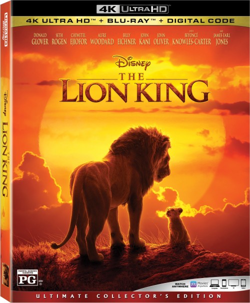 The Lion King (2019) 4K Blu ray Disk Cover TBL