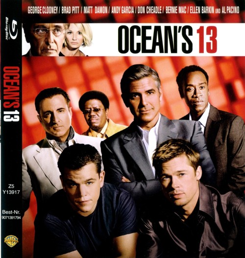1465890539 Oceans Thirteen Oceans 13 blu ray cover german