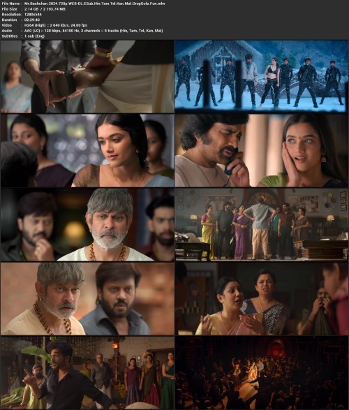 Mr.Bachchan.2024.720p.WEB DL.ESub.Hin.Tam.Tel.Kan.Mal.DropGola.Fun.mkv