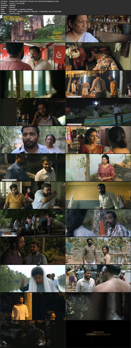 Ponman.2025.720p.WEB DL.ESub.Hin.Tam.Tel.Kan.Mal.DropGola.Fun.mkv