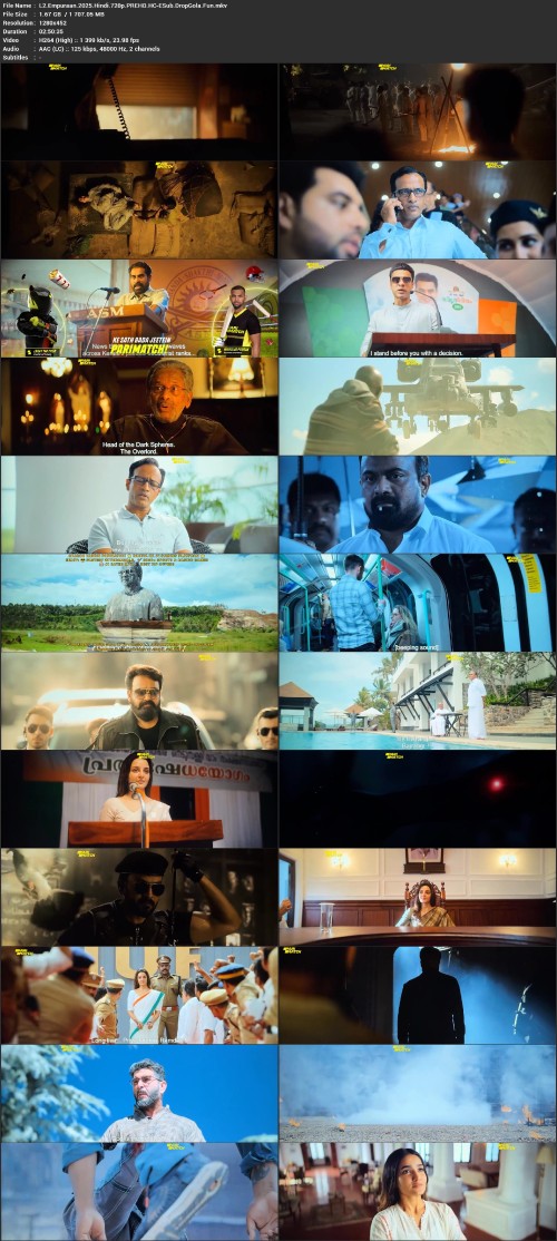 www.DropGola.Fun - Download L2: Empuraan (2025) [Hindi - Malayalam] 1080p 720p PREHD HC-ESub Full Movies