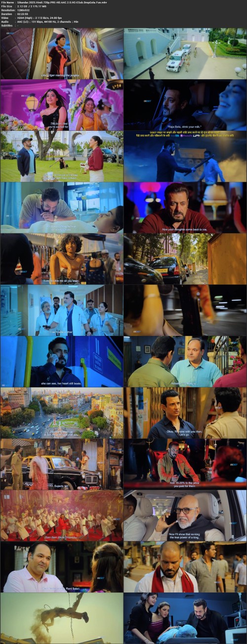 Sikandar.2025.Hindi.720p.PRE HD.AAC.2.0.HC ESub.DropGola.Fun.mkv
