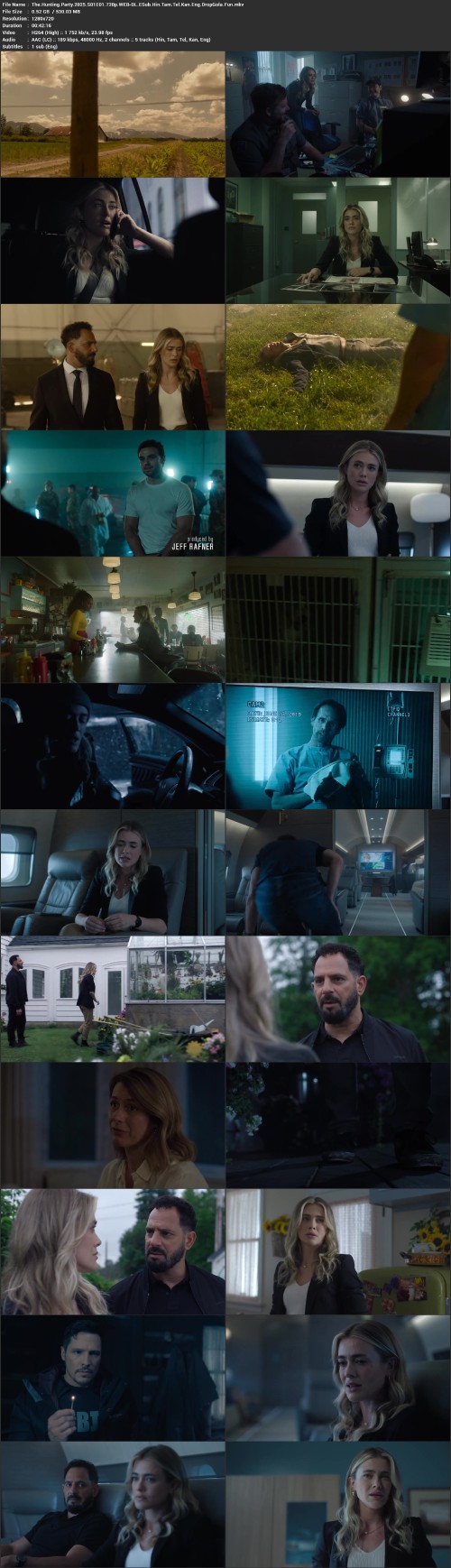 The.Hunting.Party.2025.S01E01.720p.WEB DL.ESub.Hin.Tam.Tel.Kan.Eng.DropGola.Fun.mkv