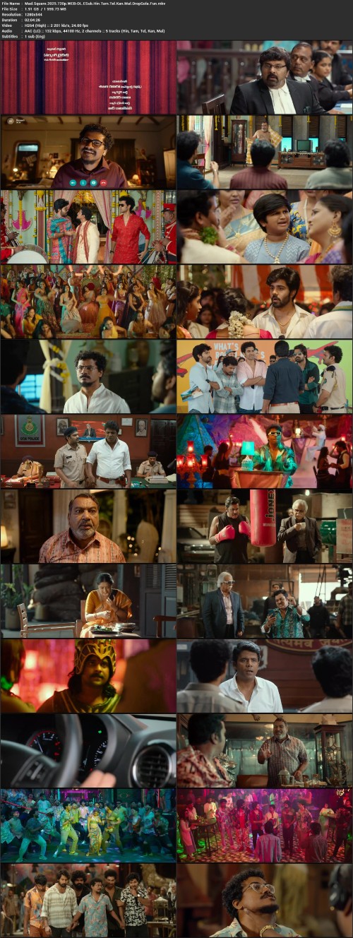 Mad.Square.2025.720p.WEB DL.ESub.Hin.Tam.Tel.Kan.Mal.DropGola.Fun.mkv