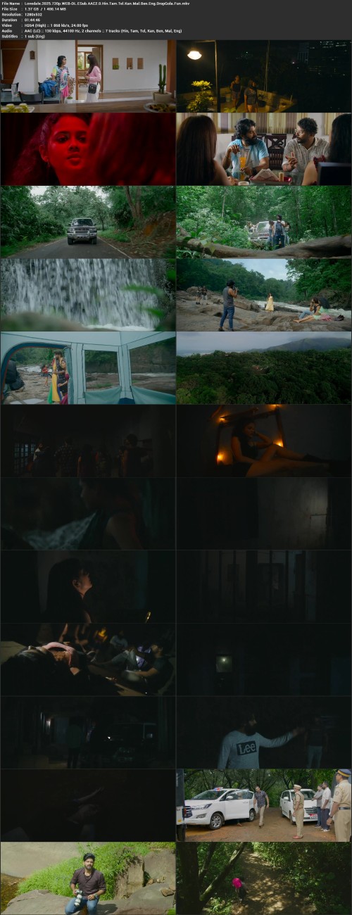 Lovedale.2025.720p.WEB DL.ESub.AAC2.0.Hin.Tam.Tel.Kan.Mal.Ben.Eng.DropGola.Fun.mkv